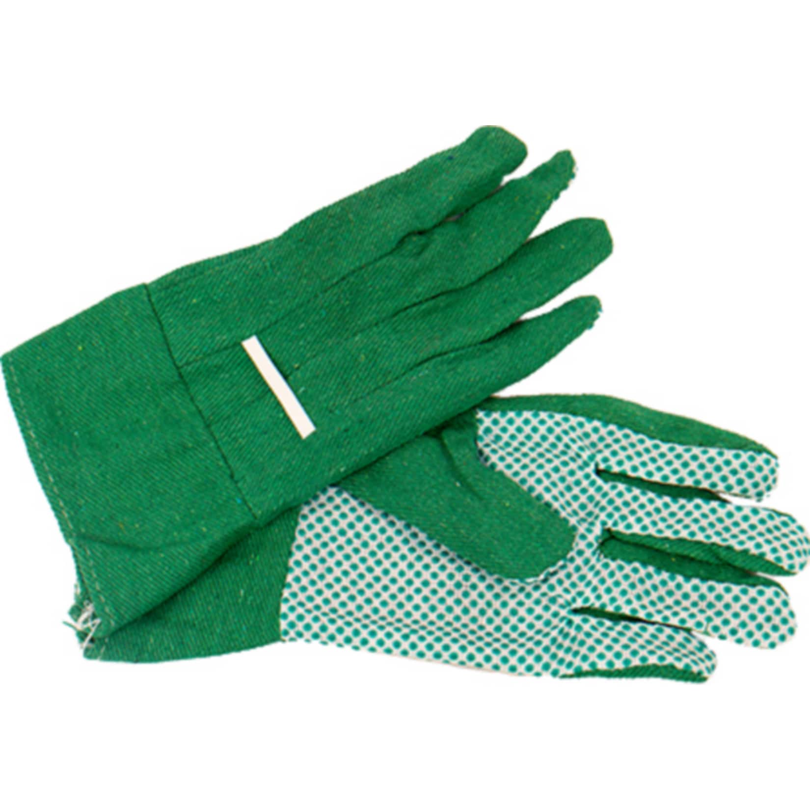 Mauk (12 Paar) Gartenhandschuhe, PVC genoppte Handfläche Größe 9