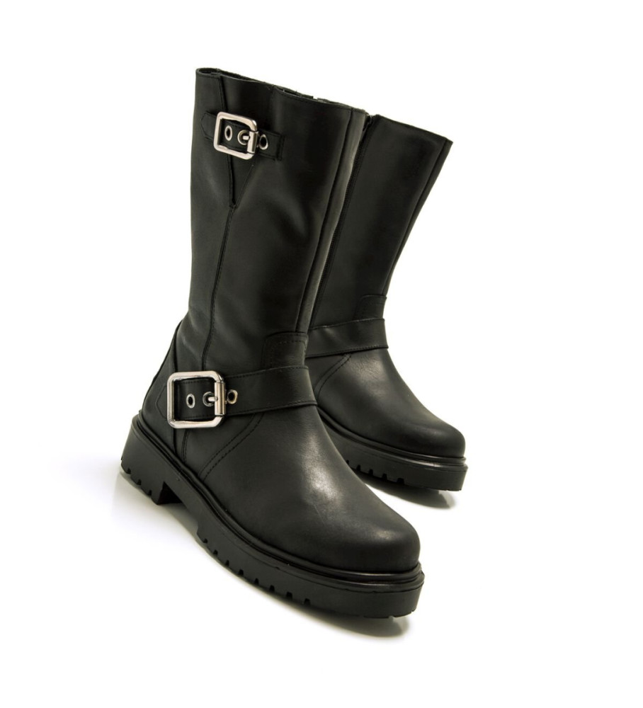 Botas Mustang Lilou de couro preto