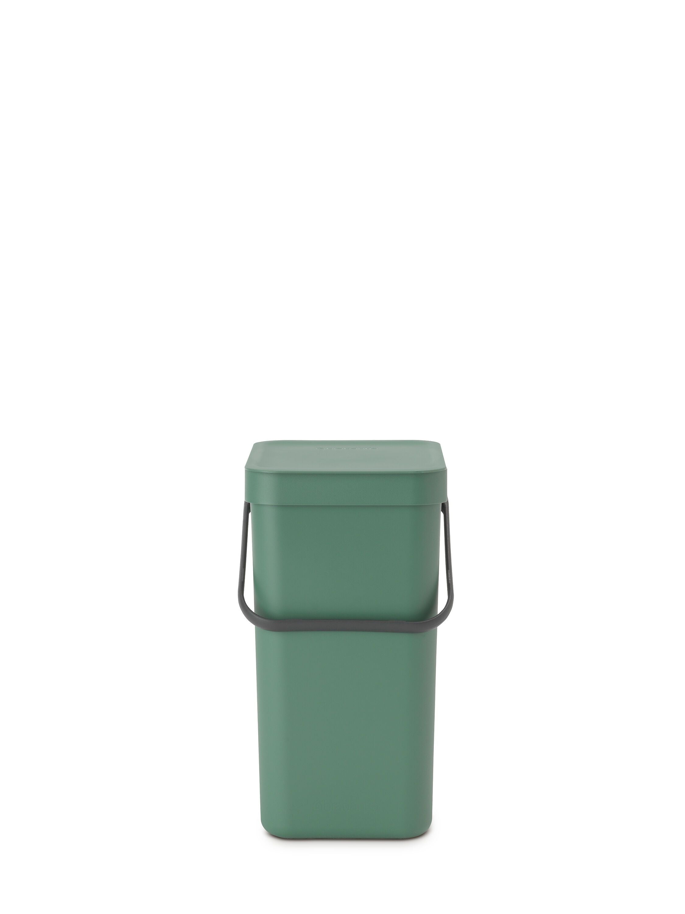 brabantia SORT & GO Abfalleimer - Dunkelgruen / B: 20.0 cm x T: 24.9 cm x H: 35.1 cm