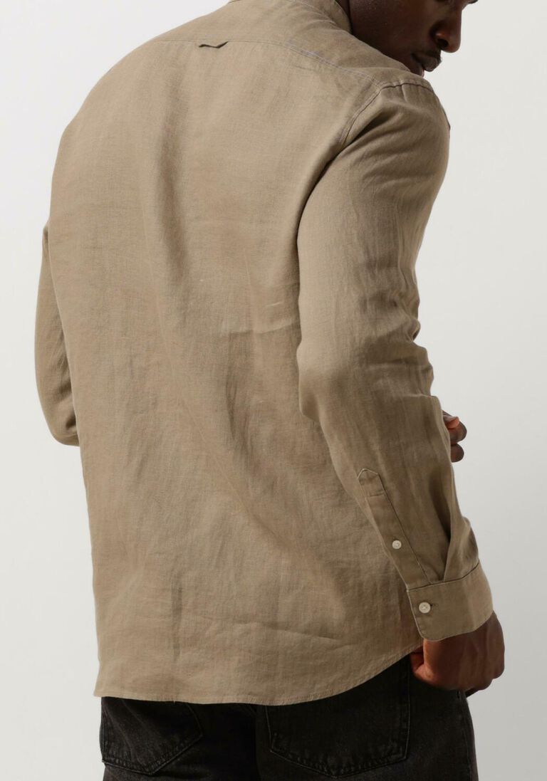 beige drykorn casual overhemd tarok