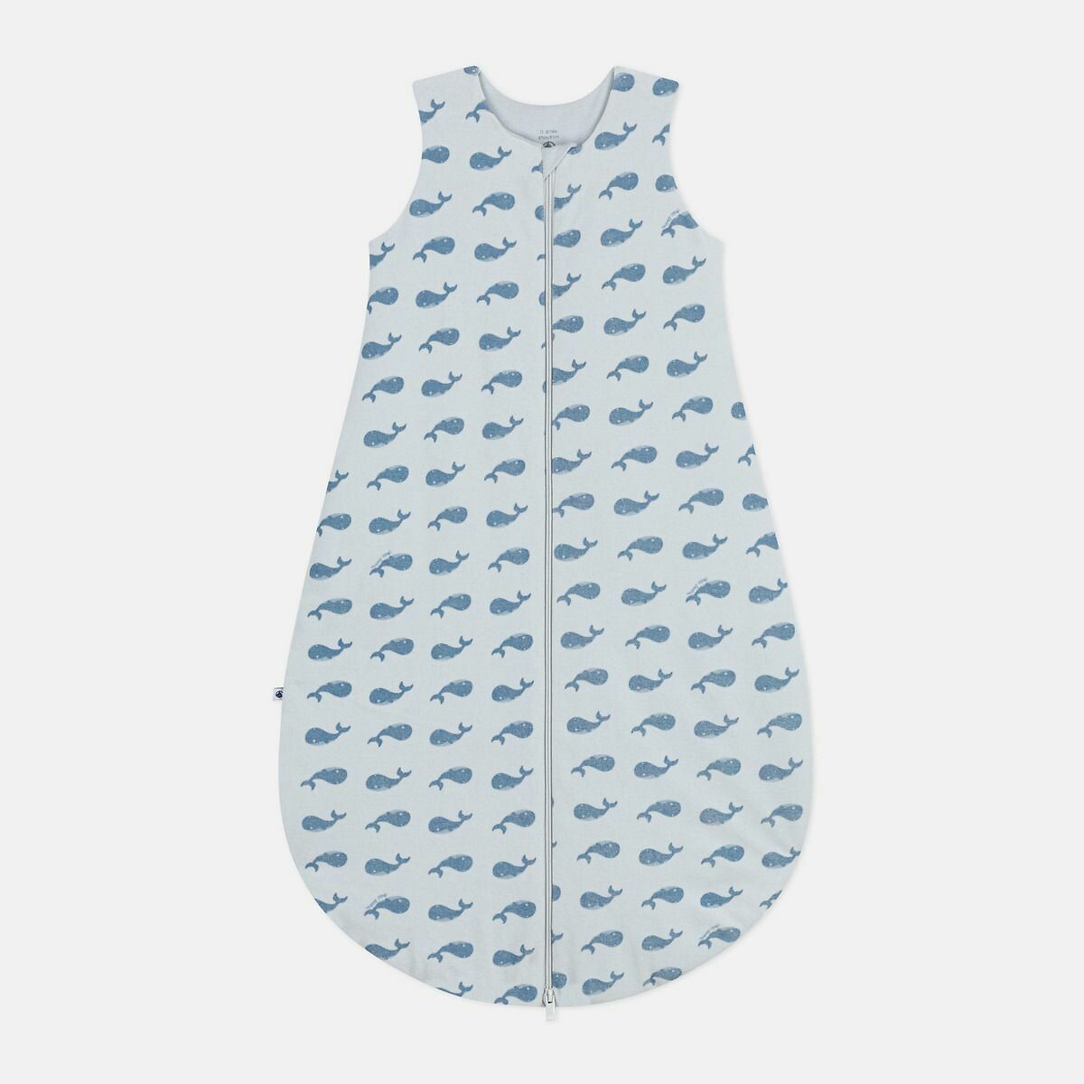 PETIT BATEAU<br>Saco de dormir com estampa de baleia