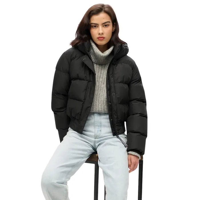 Superdry Hooded Sports Puffer Bomber Winterjas Dames