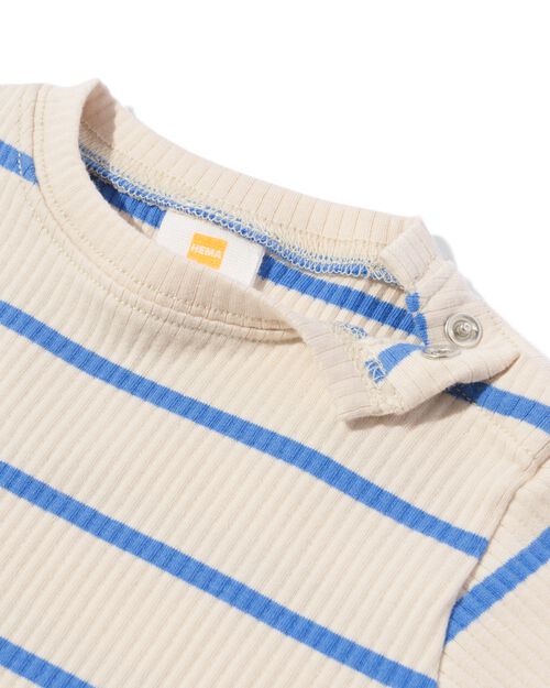 t-shirts côtelés pour bébé - 2 pièces multi