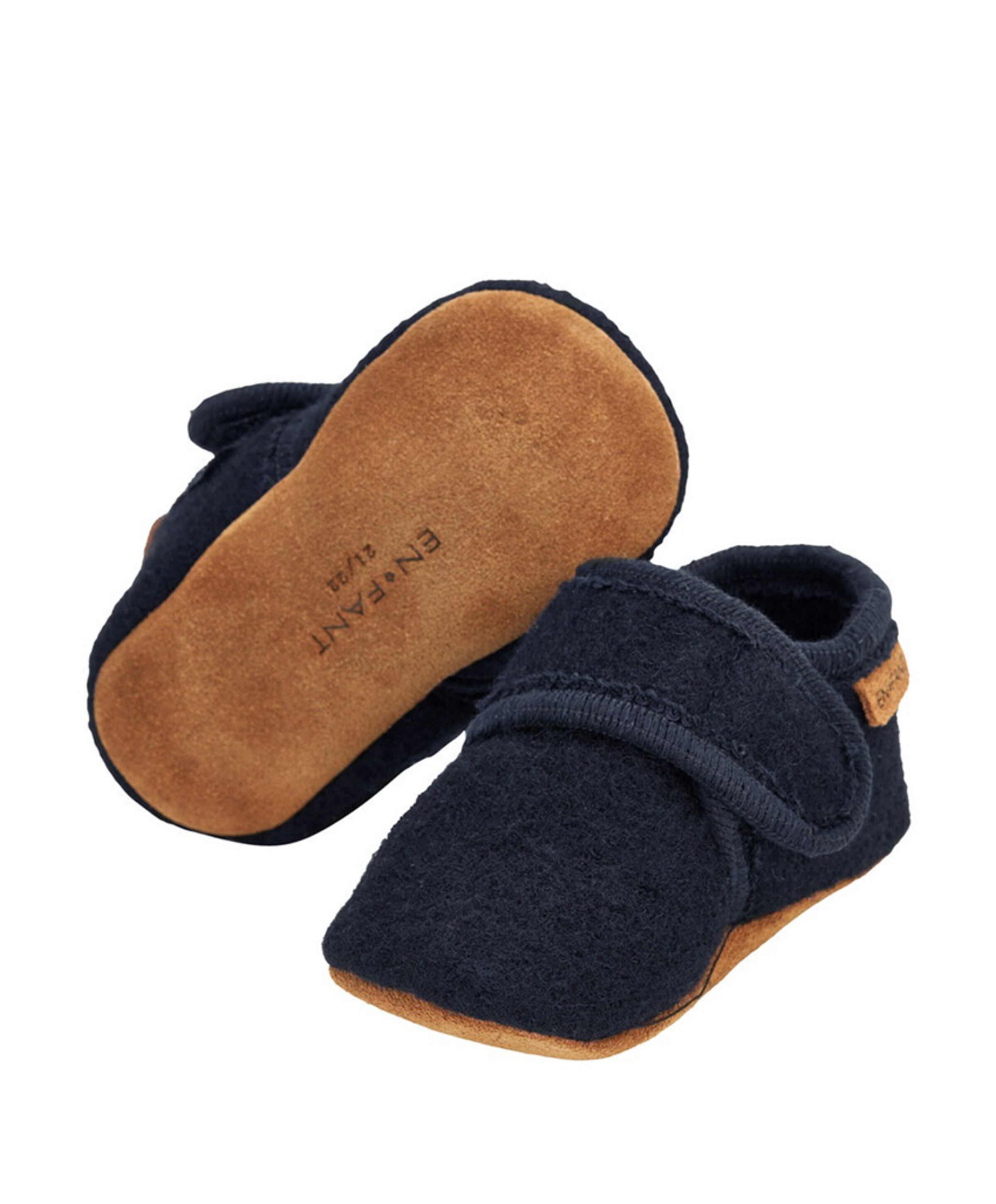 EN FANT Baby wool slippers uniseks pantoffels  blauw