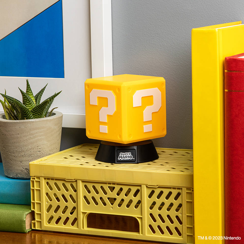 Super Mario vraagtekenblok 3D nachtlamp