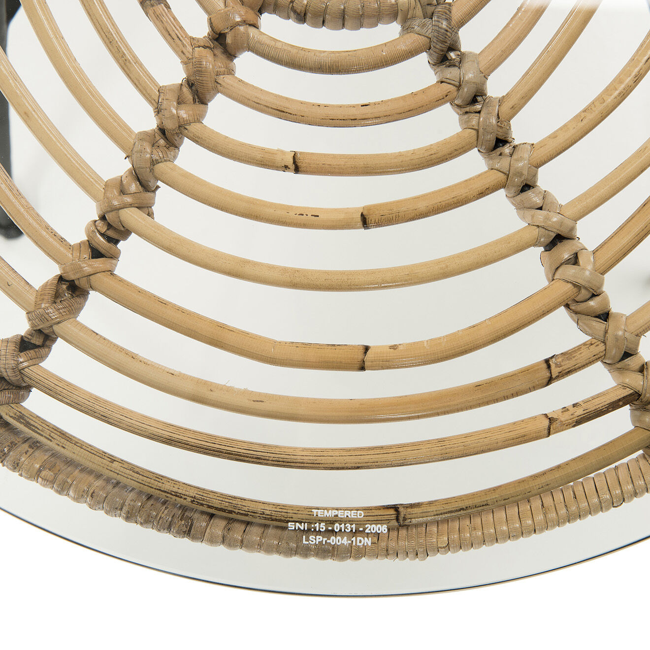 Macabane Table Chloé bois/verre - 100x45 cm