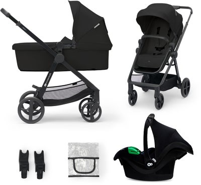 Kinderkraft 3-i-1 NEWLY Kombivogn Travelsystem, Classic Black