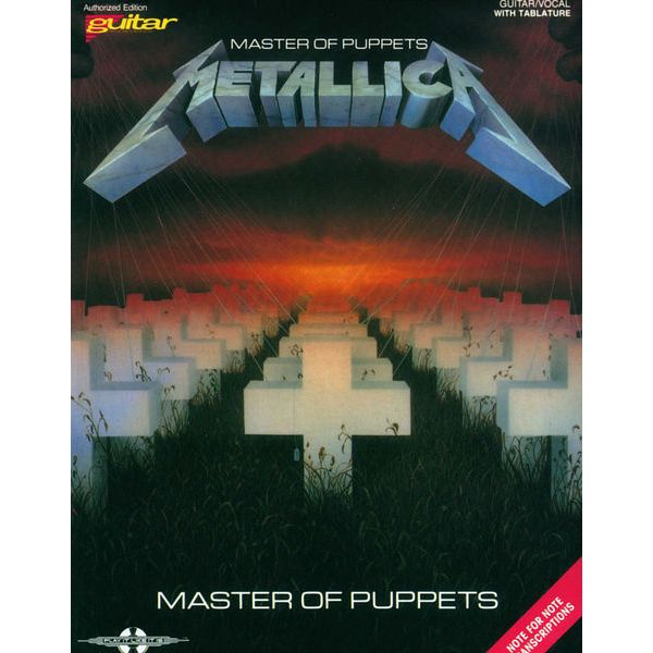 Cherry Lane Music Company Metallica Master Of Puppets