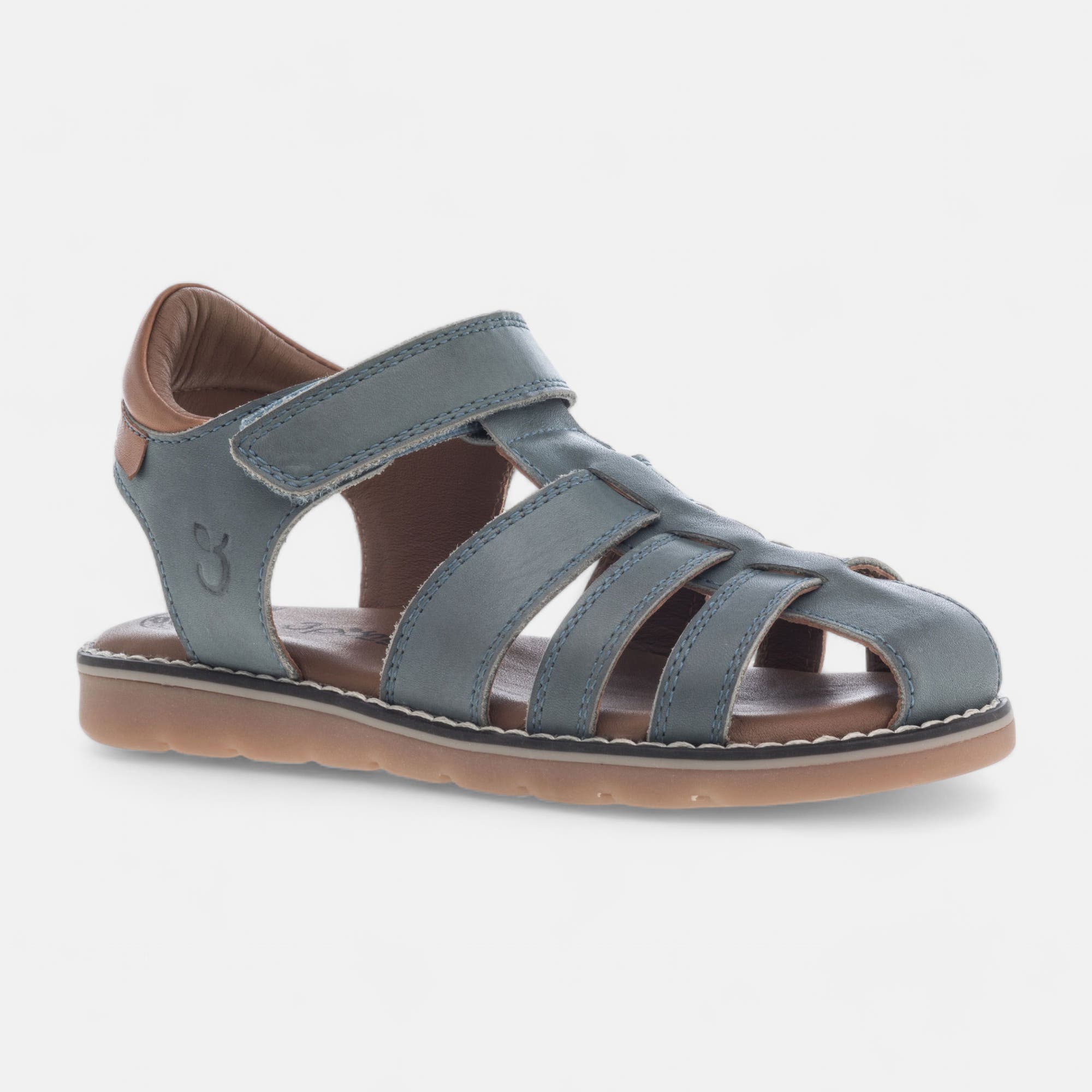 Sandales Garçon en cuir bleu