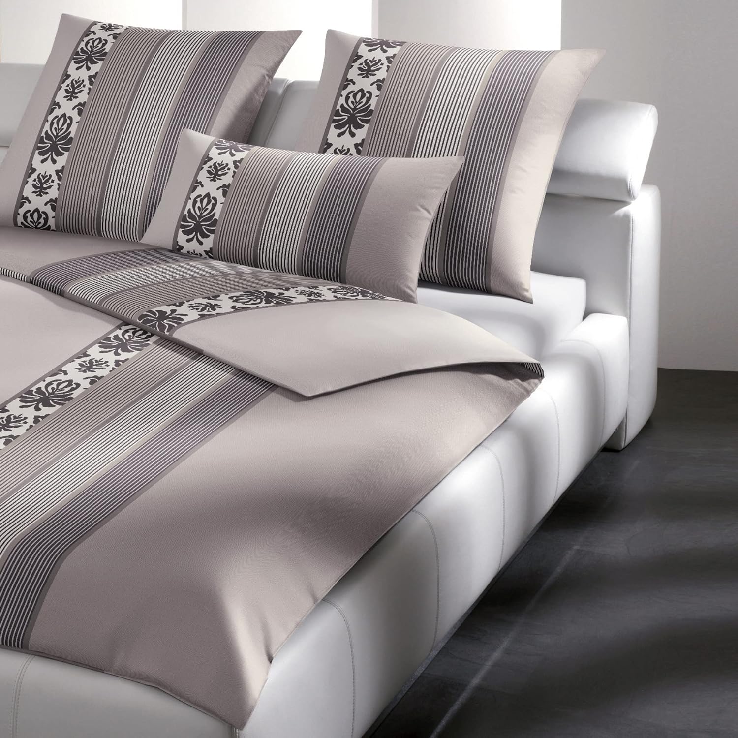 Joop! Bettwäsche Ornament Stripe 4022 Graphit - 77