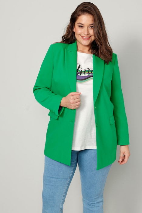 Blazer, Revers, Langarm, Komplettfutter