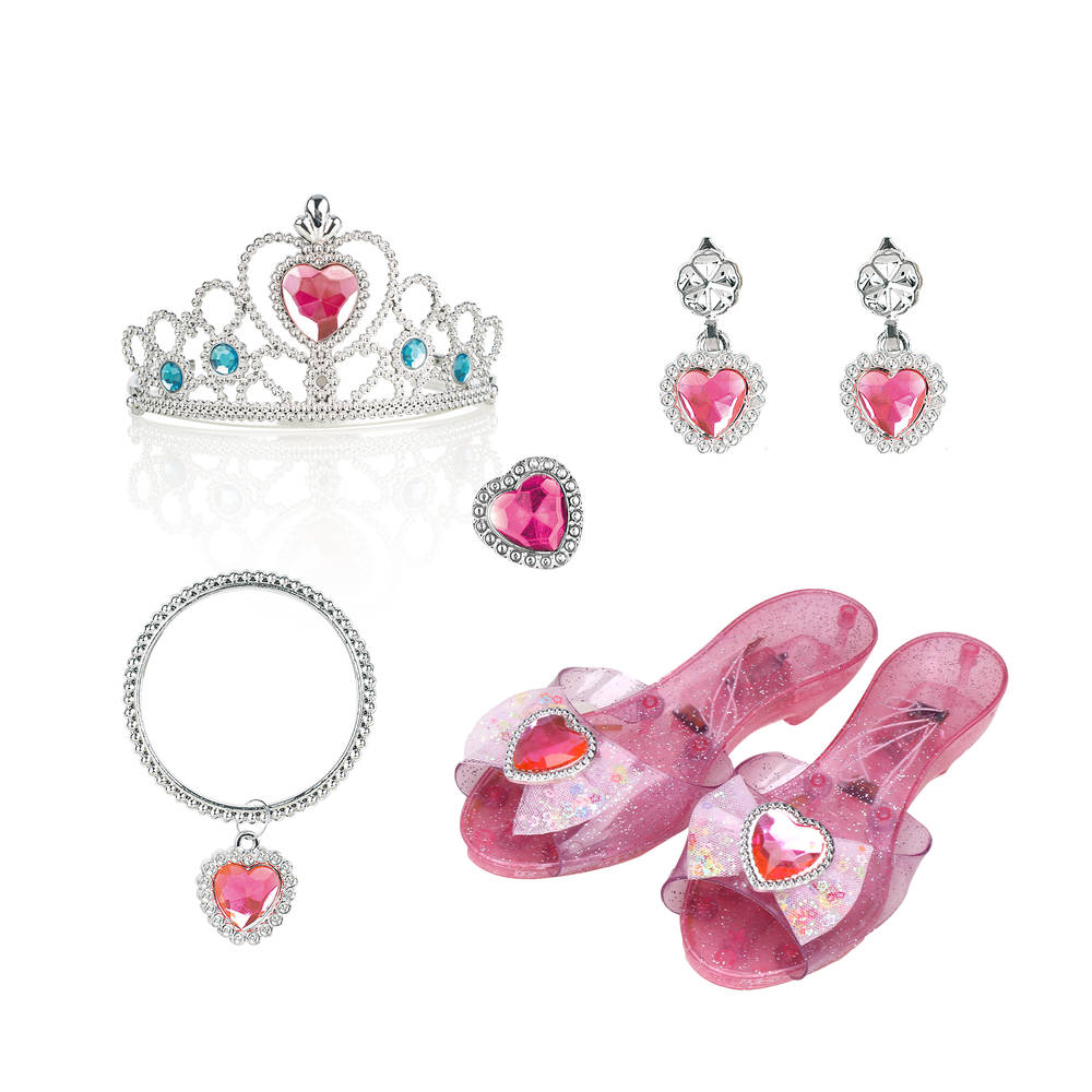 Schoenenset met lampjes - roze