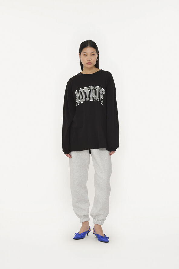 ROTATE Birger Christensen Thin Jersey Longsleeve Black