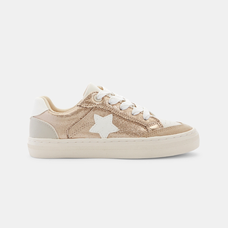 Baskets street brillantes jaunes fille
