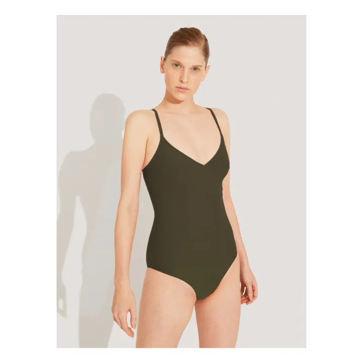 Re.Sea Maillot 1 Pièce Longitude 14 | Vert kaki