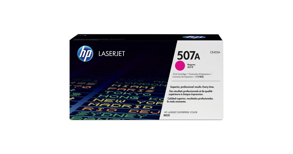 HP507A magenta LaserJet tonercartridge (CE403A)  (Magenta, Retail)