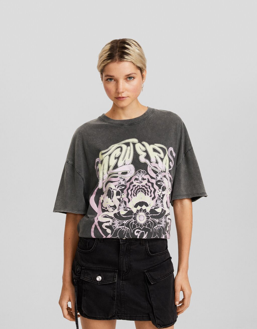 Camiseta de manga curta com estampa