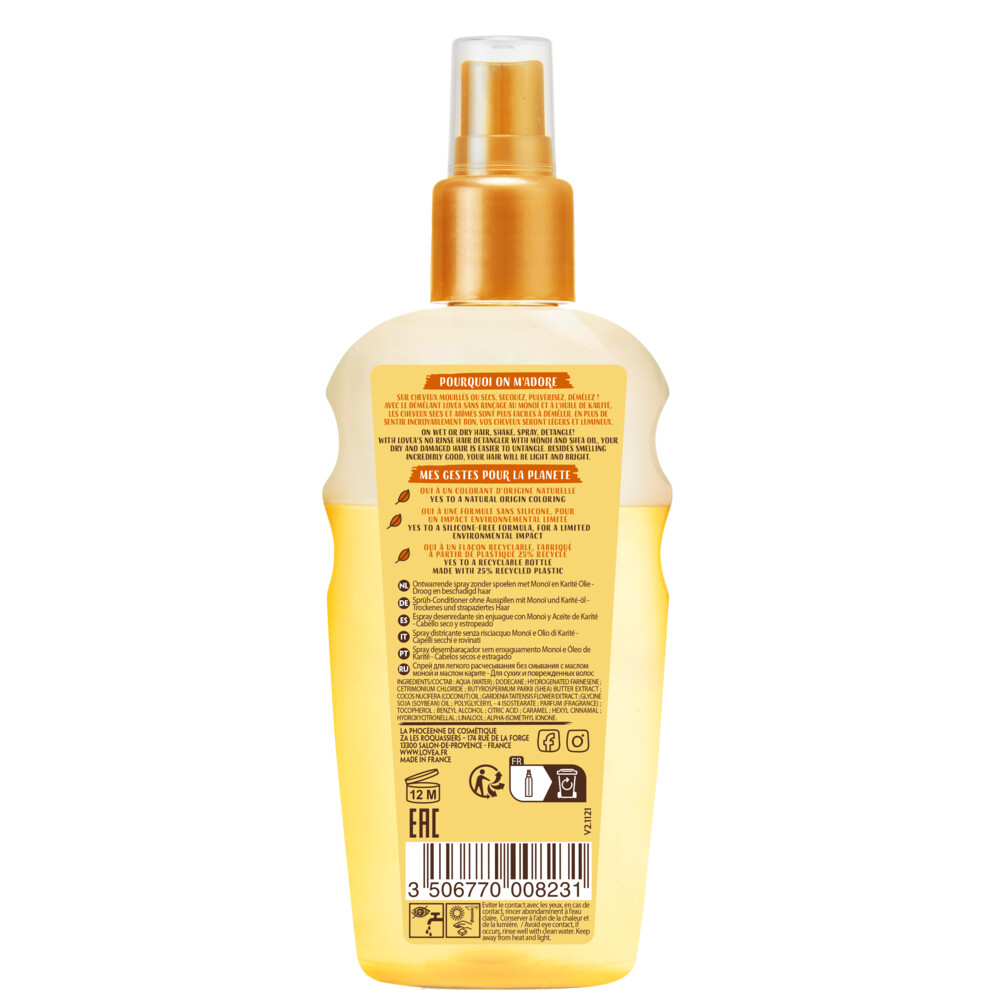 Lovea Monoï & Shea Leave In Anti-Klit Spray150 ml