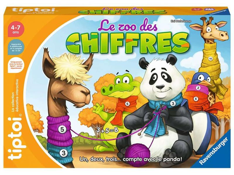 tiptoi Spiel Le zoo des chiffres -FR- Zahl für Zahl zum bunten Schal!