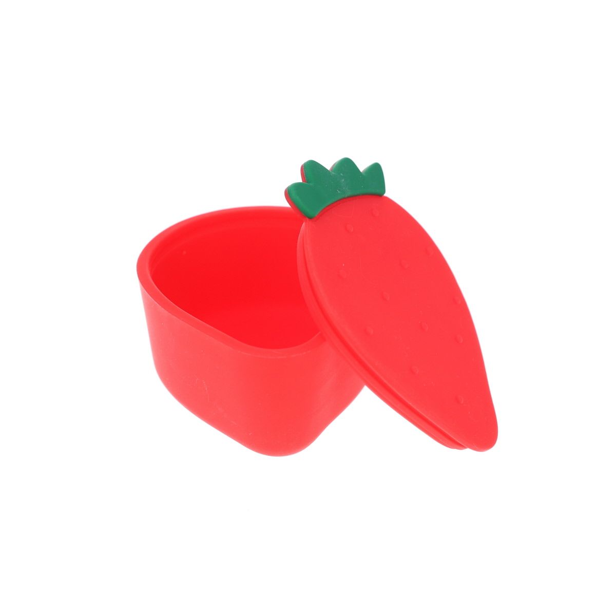 Boîte à goûter en silicone fraise Pause goûter