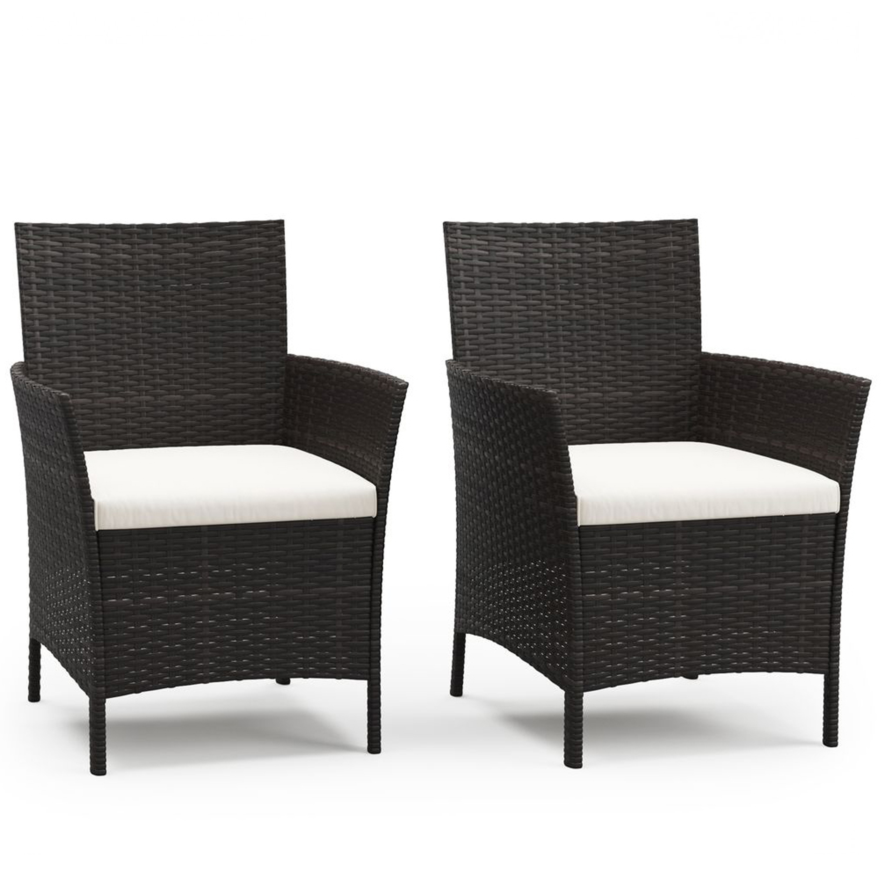 Rattanstühle JASMINA 2er Set braun