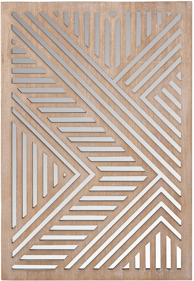 Casablanca by Gilde Holzbild »Bild; Spiegel Enigma naturfarben H. 78 cm« 1 Stk. tlg.
