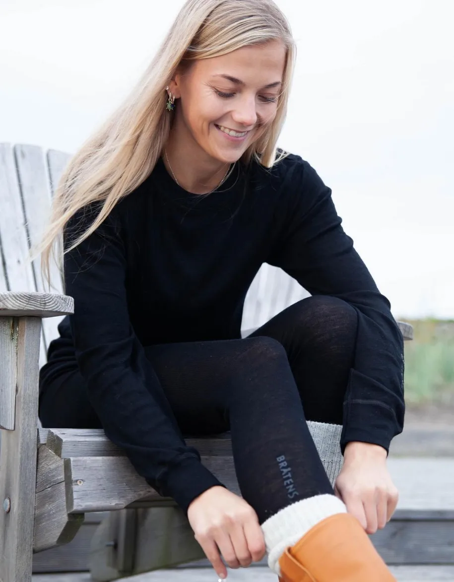 Bratens Bråtens Merino Ull Longs Sort