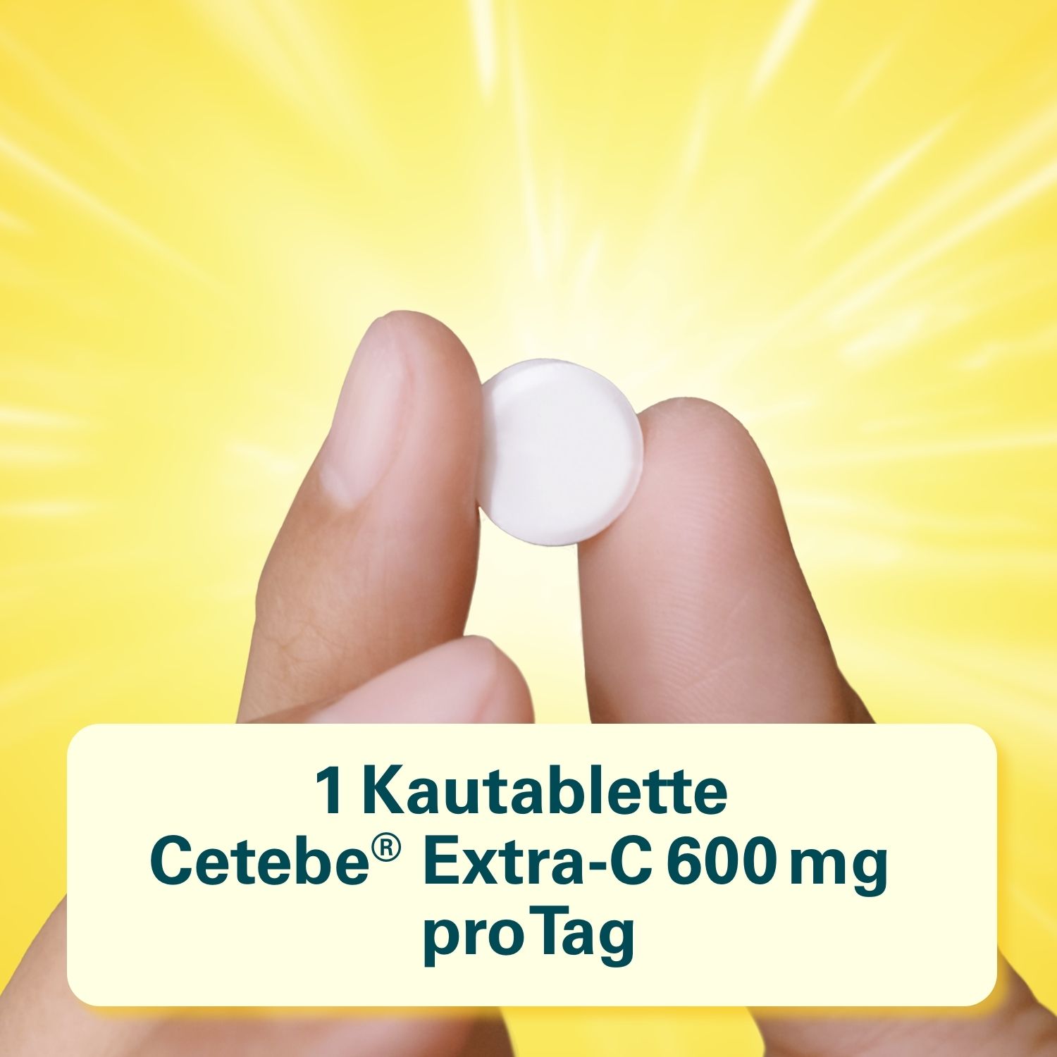 Cetebe® Extra-C 600 mg unterstützt Ihre Immunabwehr Kautabletten, 600 mg Vitamin C, Orangengeschmack