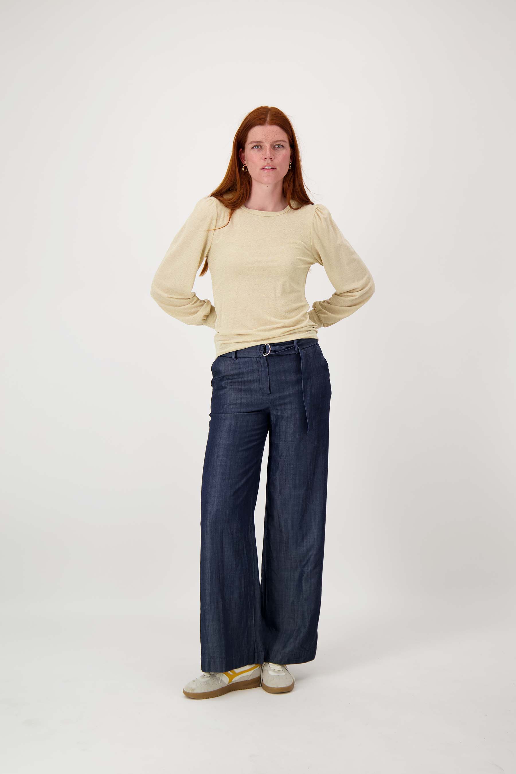 Top met lange mouwen shimmer