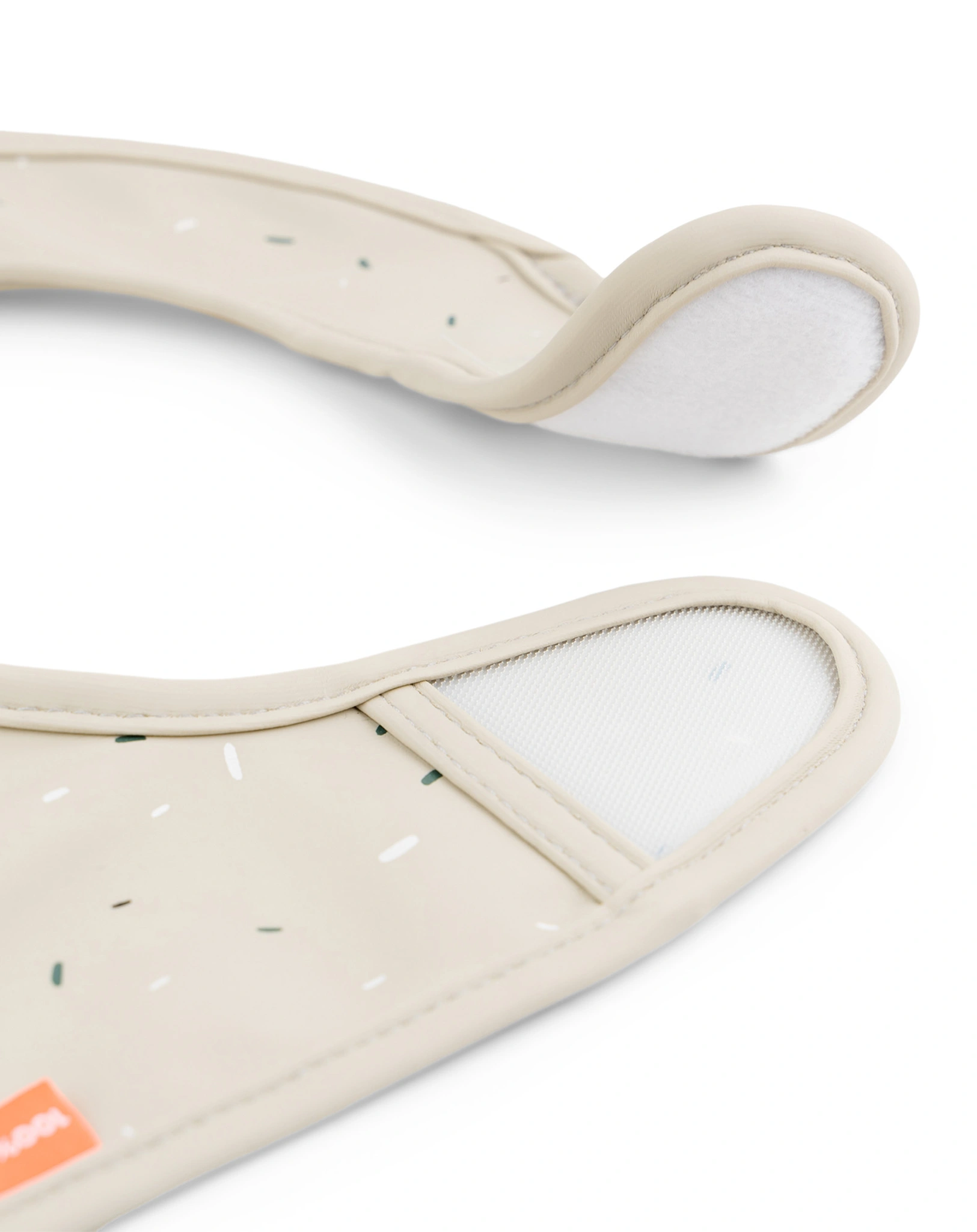 Klett-Lätzchen LALEE 2er Pack in sand