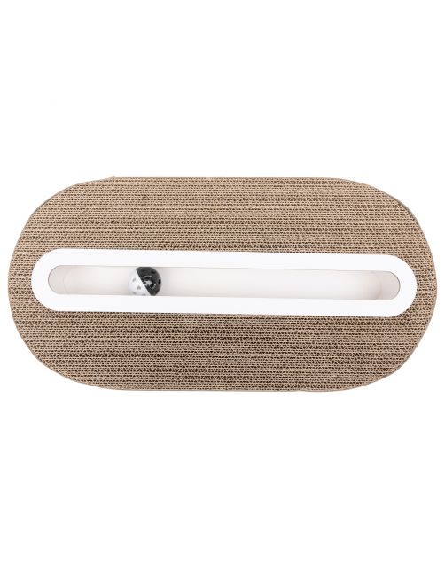 District 70 Krabspeelgoed Track - Kattenspeelgoed - 52x26x6 cm Wit