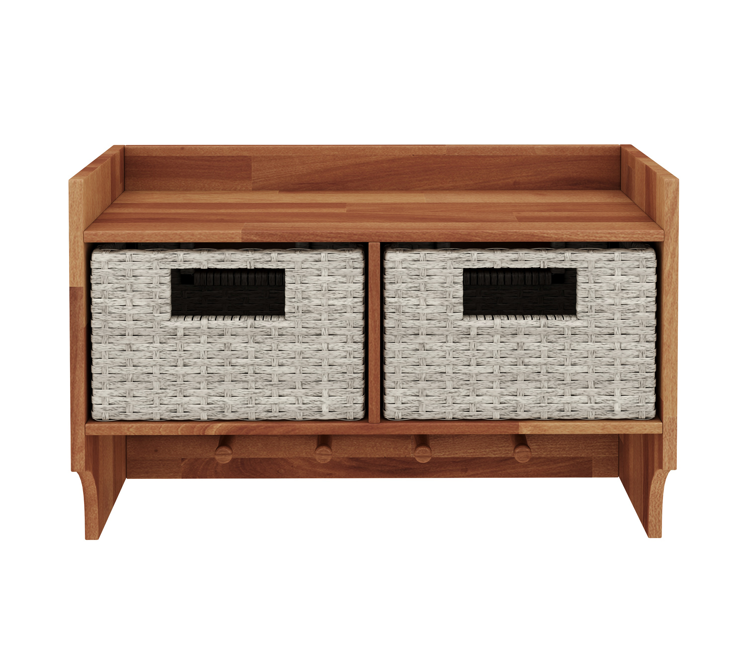 Wandgarderobe Holz CALI mit Schubladen 63 x 40 cm
