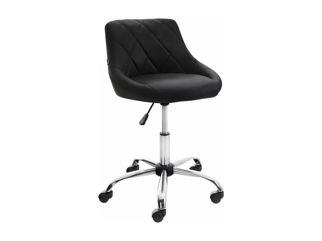 Chaise de bureau - Similicuir & Métal chromé - Lazio