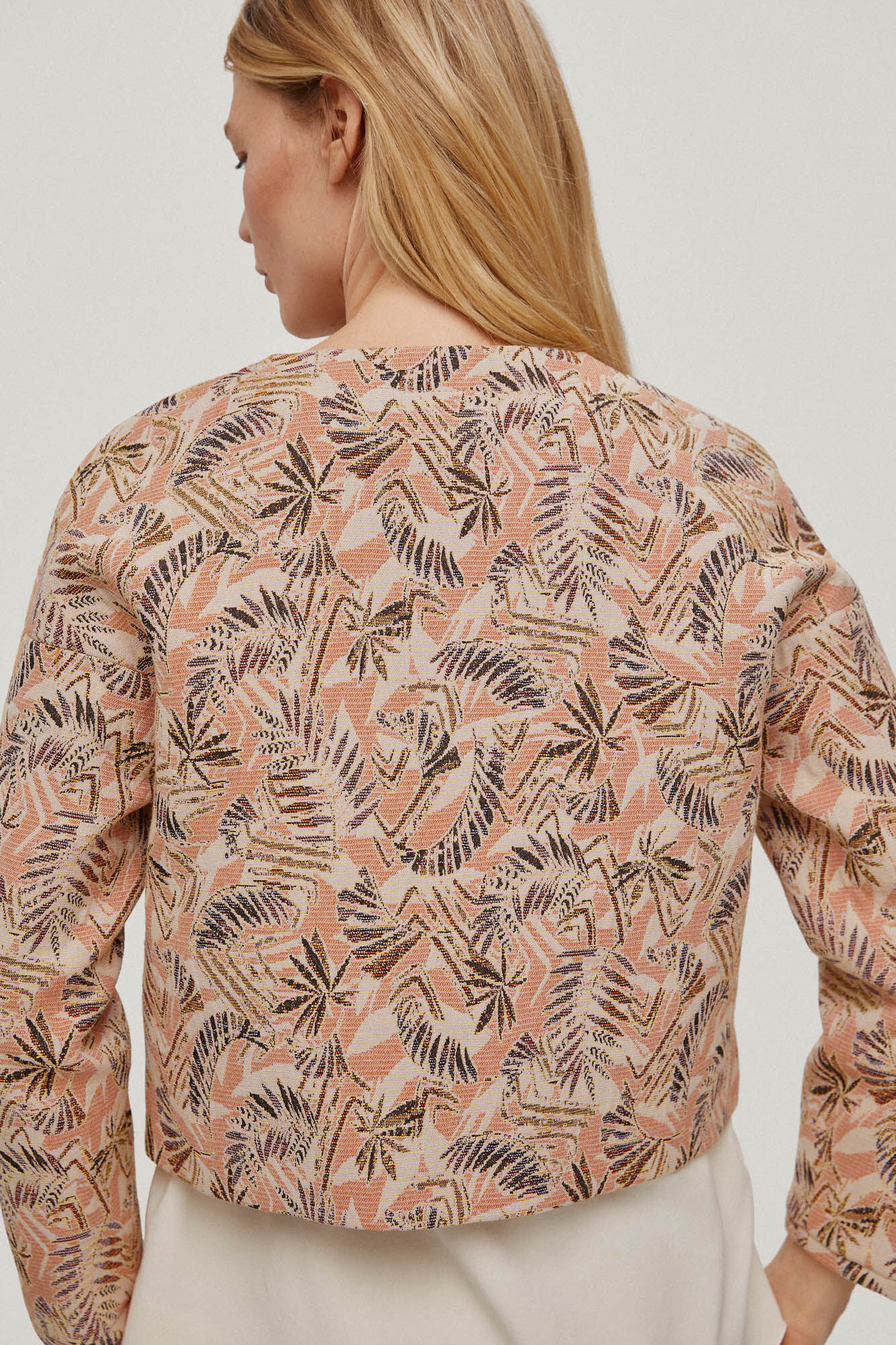 Jaqueta aberta oversized. - Roxa