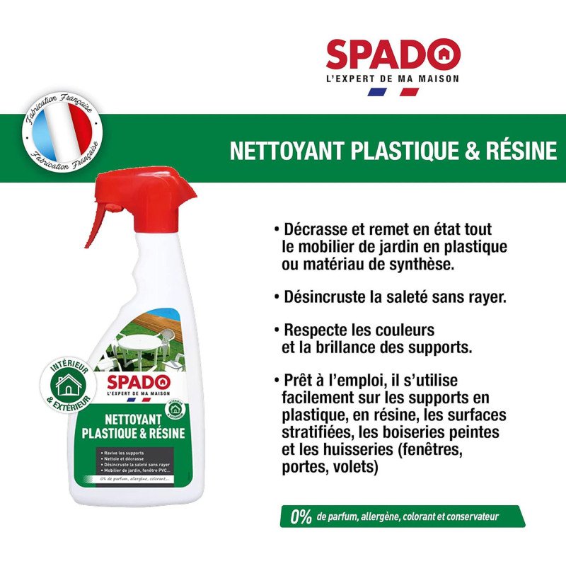 Nettoyant meuble de jardin plastique 500 ml