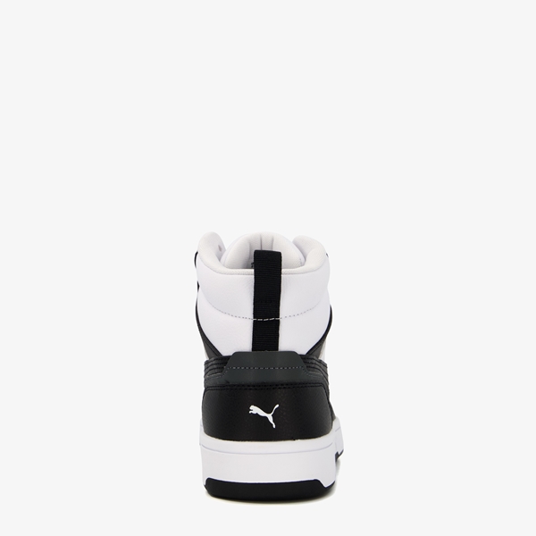 Puma Rebound V6 Mid jongens sneakers zwart/wit