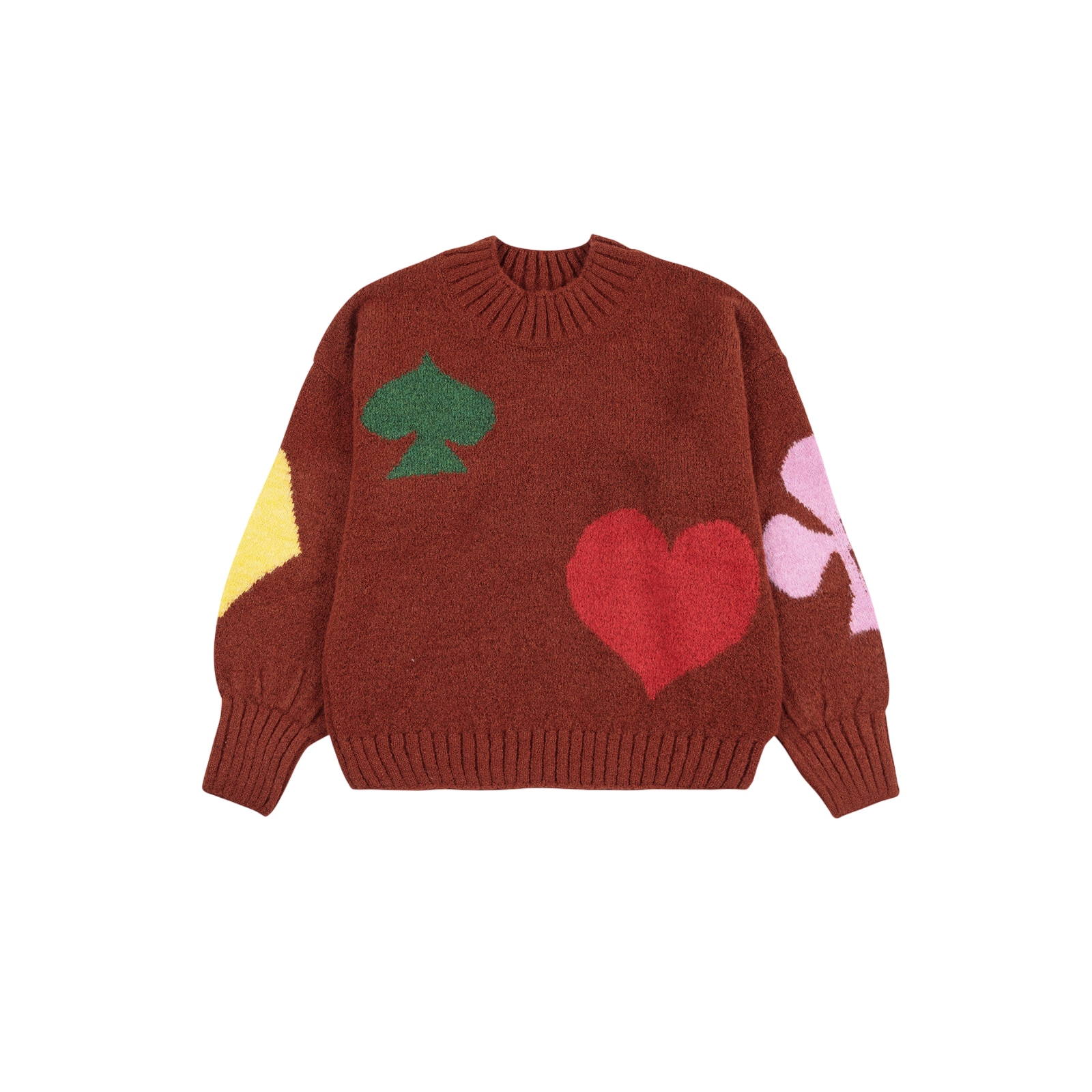 Pullover Bobo Joker Jacquard Burgundy Red