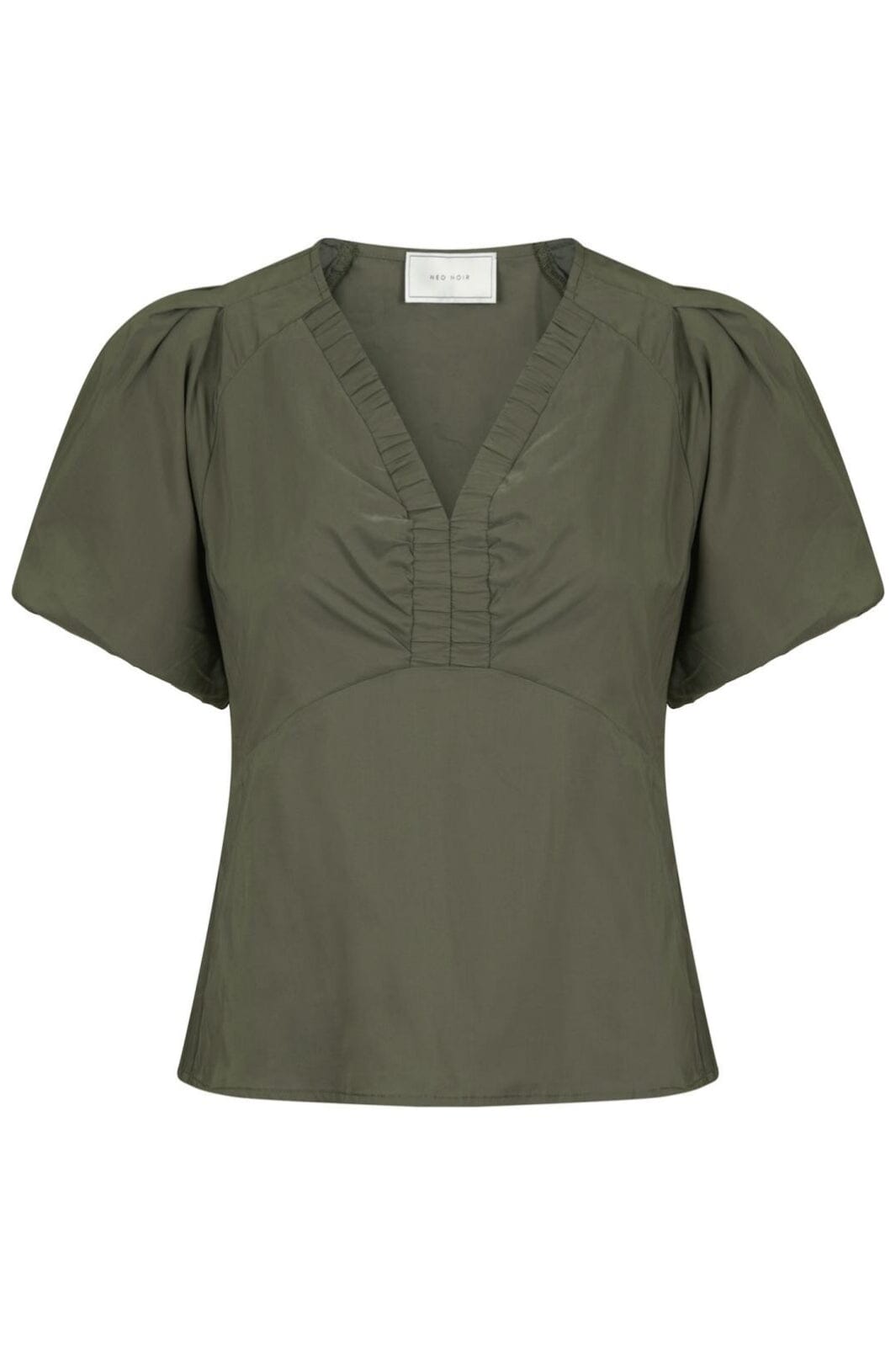 Neo Noir Irina Poplin Blouse army