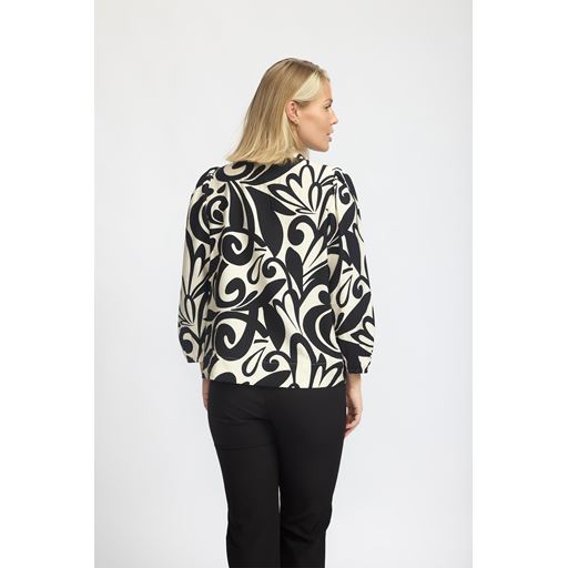 2-Biz Nick Bluse, Black, XL