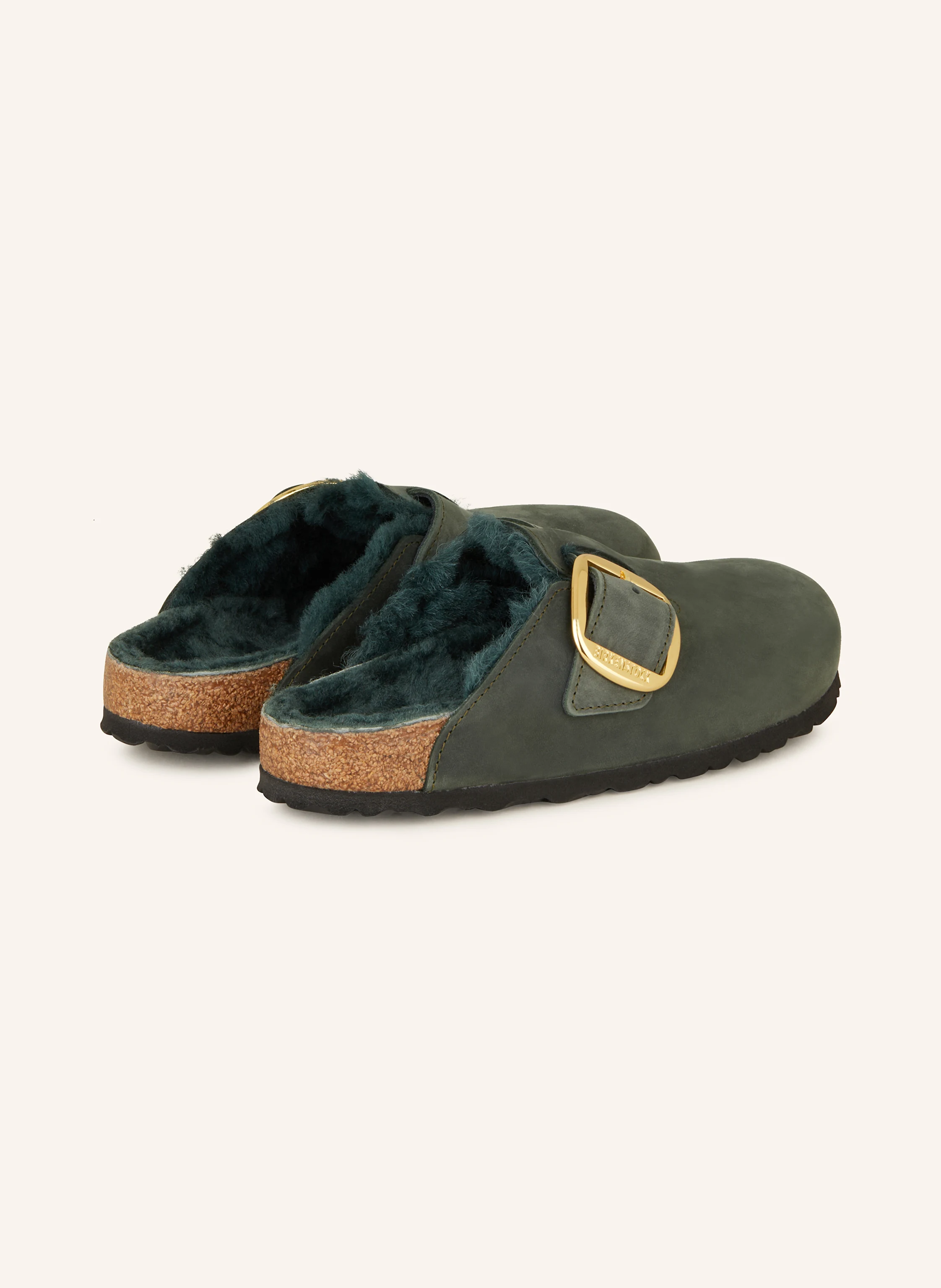 BIRKENSTOCK Pantoletten BOSTON BIG BUCKLE SHEARLING