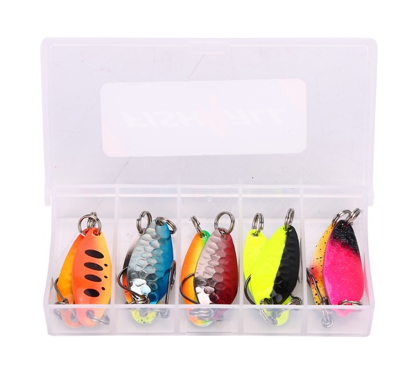 Kit de Cuillères Fish4all Trout Spoon Box Mix 2.9g-3.3g (10 Pièces)