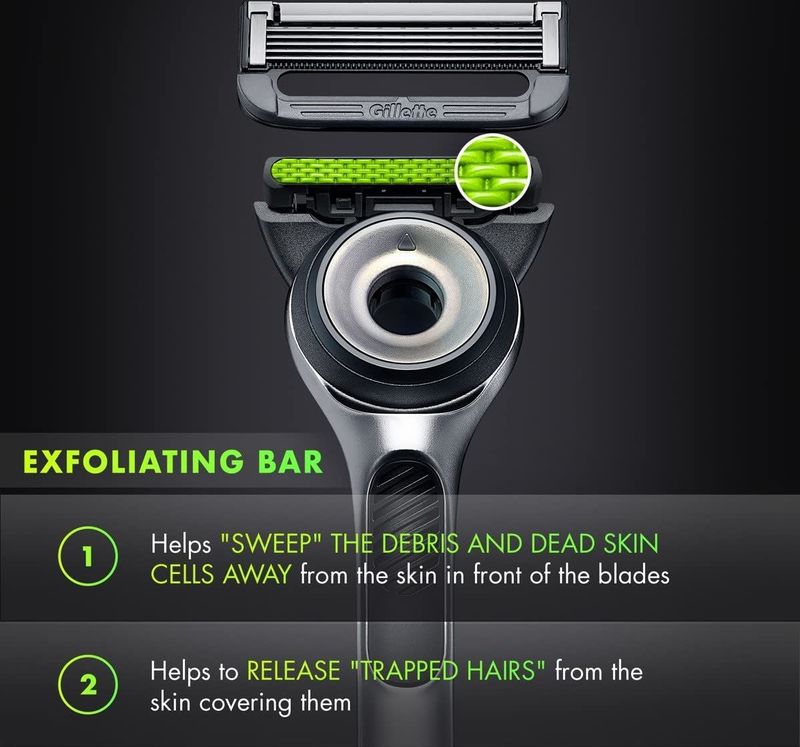 Gillette - GilletteLabs Scheermes - 1 Handvat - 2 Scheermesjes - Magnetische Houder - Travelcase