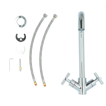 Aqualino Keukenkraan Ceronda 2-knops Chroom