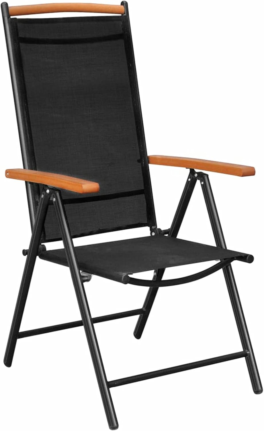 Gecheer 9-TLG. Garten Sitzgruppe Aluminium Gartenmöbel Set 8 Personen Essgruppe Gartentisch mit Stühle Gartengruppe Sitzgarnitur Gartengarnitur Terassenmöbel Schwarz