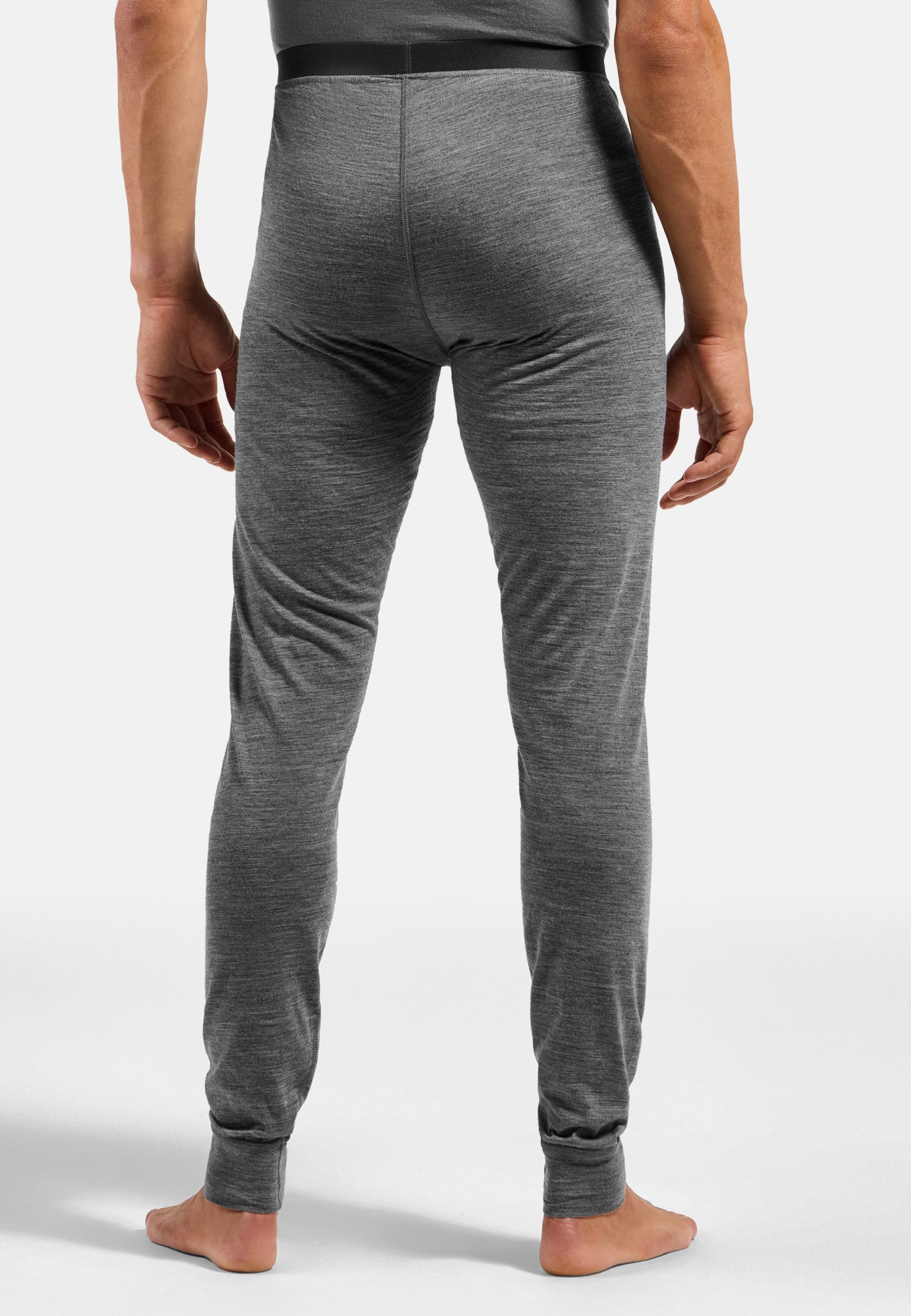 Natural Merino 200 Base Layer Tights in odlo steel grey melange