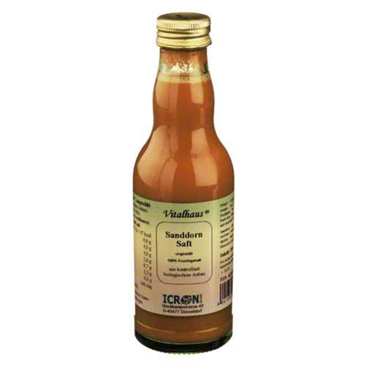 Sanddorn Saft pur kbA Vitalh, 200 ml