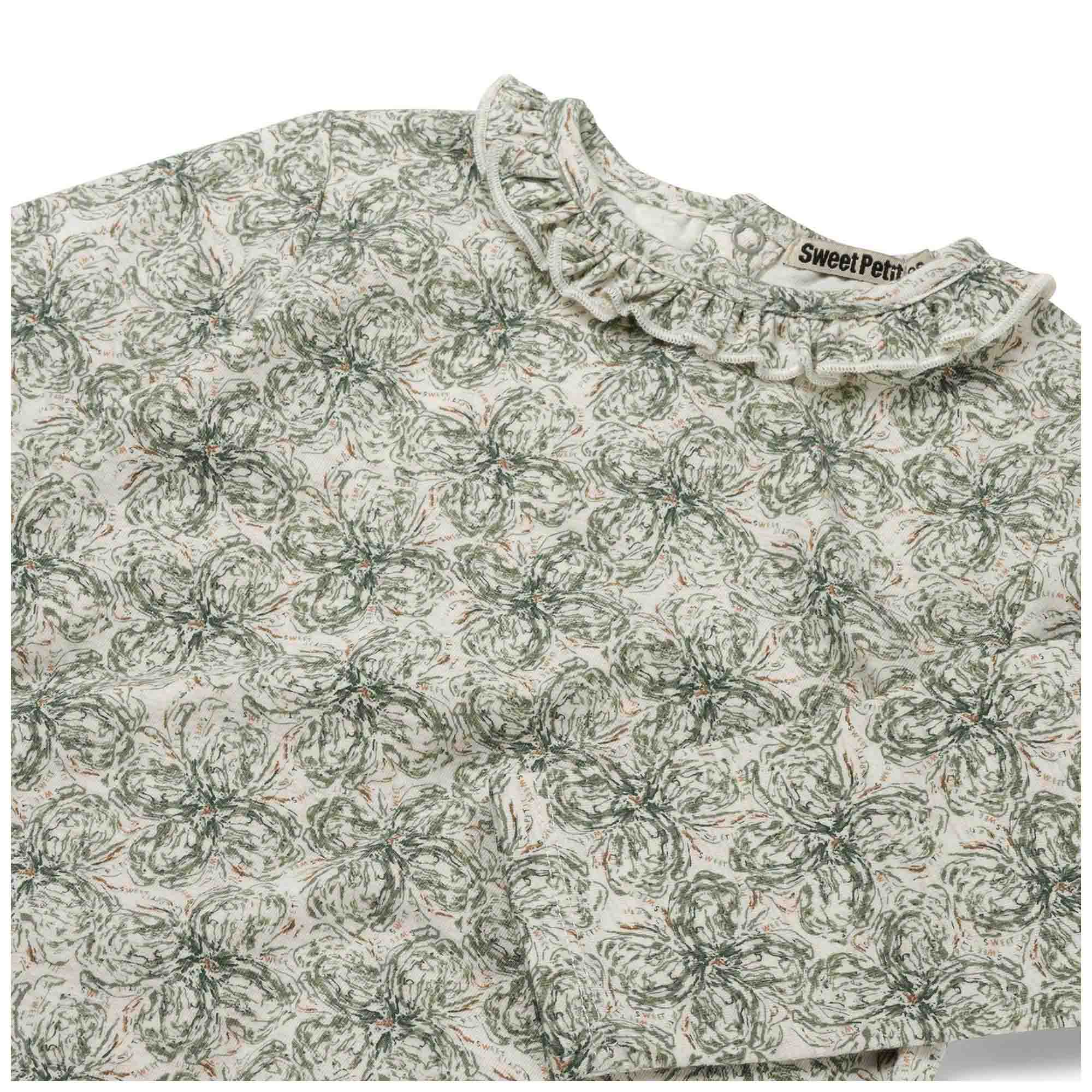 Sweet Petit peuter shirt Elena lange mouwen all over print beige