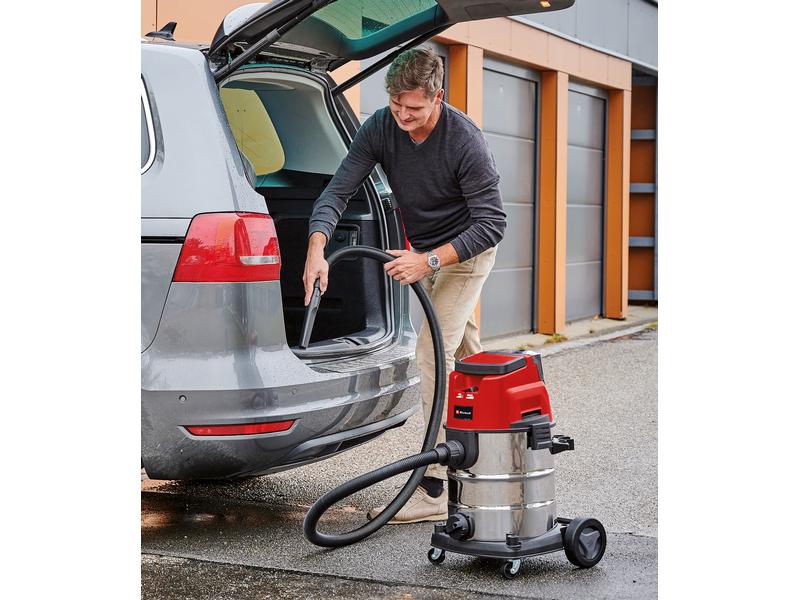 Einhell Akku-Nass-/Trockensauger TE-VC 36/25 Li S, Solo Kabelloser Sauger mit hoher Saugleistung und Mitglied der Power X-Change Familie