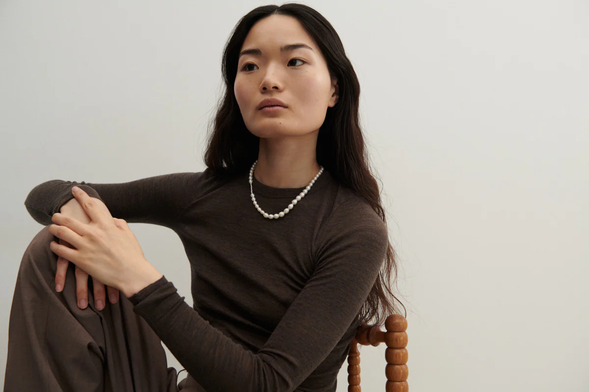 Sorelle Jewellery  Cloud perlehalskæde - forgyldt