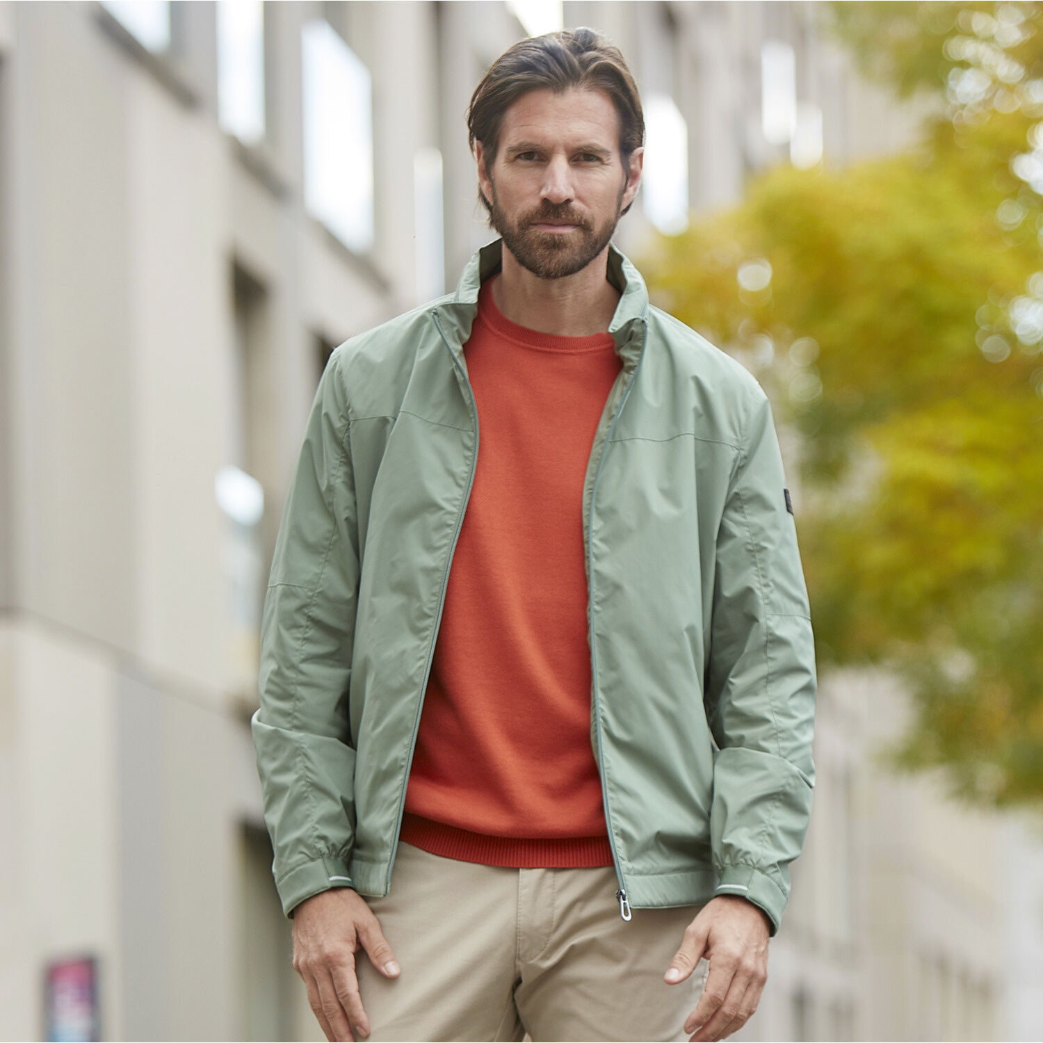 Moderner Blouson in Regular Fit mit Stehkragen